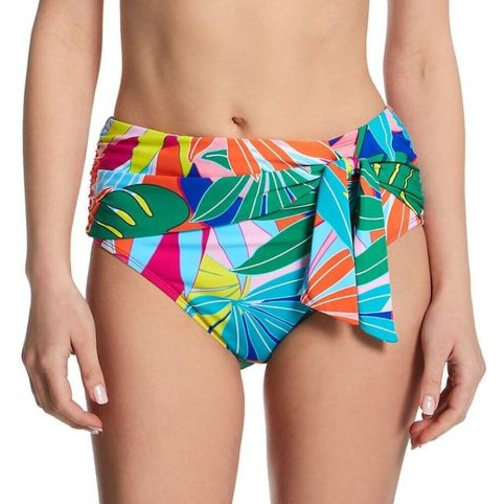 NWT Bleu Rod Beattie Light of the Party Hight Waist Side Tie Bikini Bottom 4